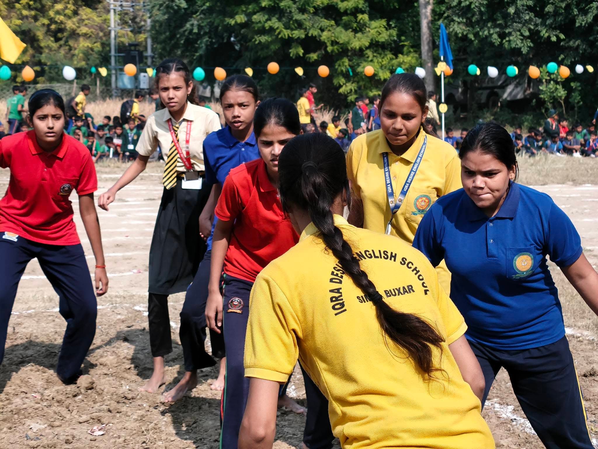 Students taking part in sports